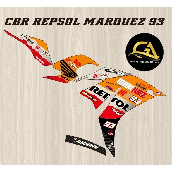DECAL STIKER CBR K45 REPSOL
