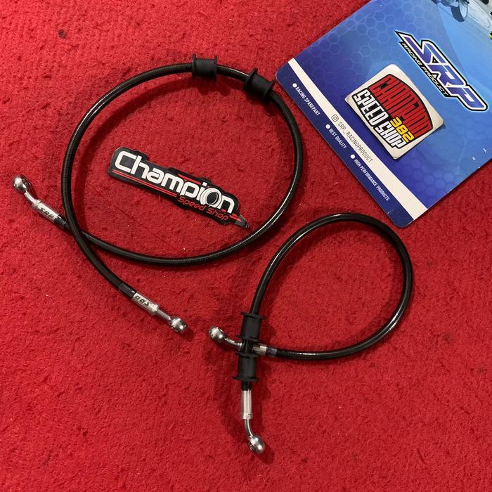 Selang Rem Srp Black Carbon Yamaha All New Aerox 155 Abs