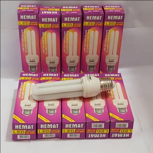 BOHLAM LAMPU LED 2U 20WATT LAMPU LILIN HEMAT TERANG