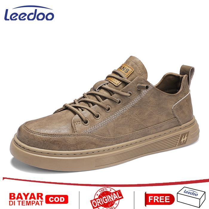 Eiger - Sepatu Kulit Karet Sepatu Formal Sneakers Pria Casual Sepatu Tali Shoes Original Antiselip