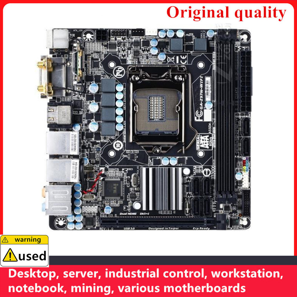 MINI ITX For GA-Z97N-WIFI Z97N-WIFI Motherboards LGA 1150 DDR3 16GB Intel Z97 Overclocking Desktop M