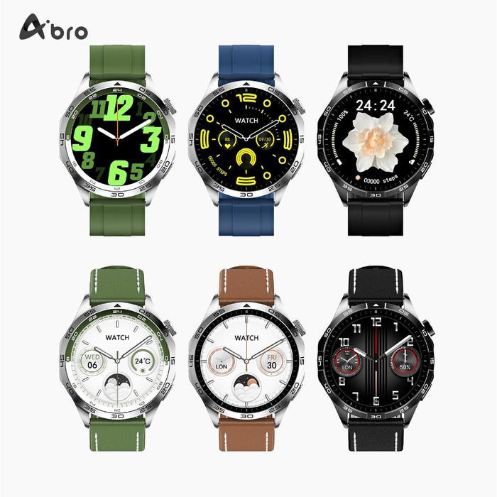 tknb- [ Steven Steanly X Aibro - Bonus Kabel Data ] Anti Air Smartwatch Amoled Aibro S- Gt4