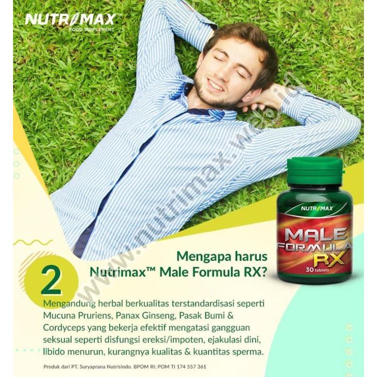 Nutrimax Male Formula RX Obat Herbal Untuk Kuat Pria/Lelaki Perkasa Gratis Ongkir