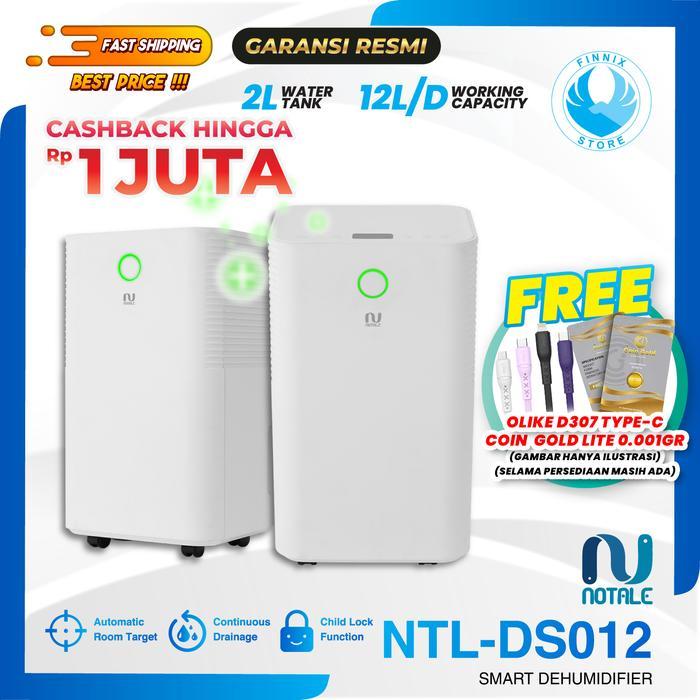 Notale Seco Smart Dehumidifier 12L Penyerap Kelembapan Udara Special