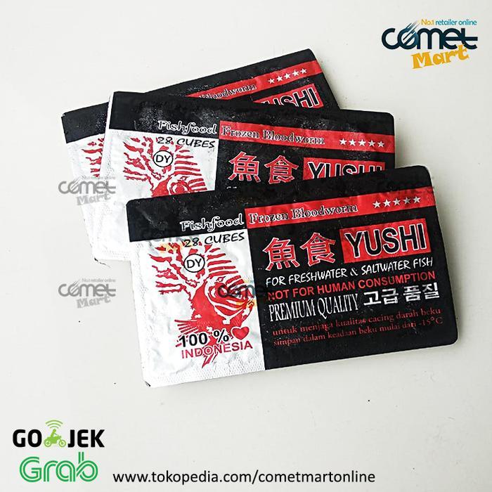 nt39- Cacing Beku / Frozen Bloodworm Meneer. Makanan Ikan Hias, Cupang