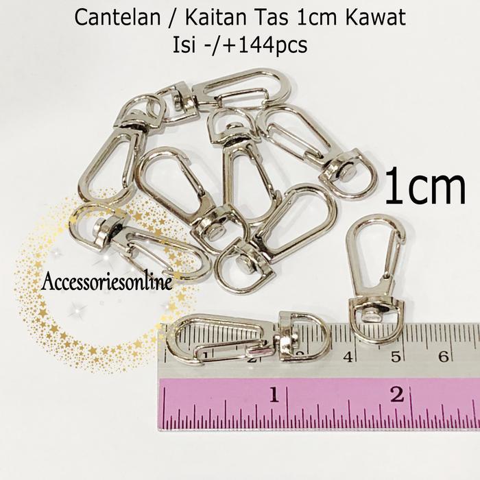 Cantelan Tas / Kaitan Tas / Id Card 1 Cm (K77 Std Kawat) Pergross Nkl