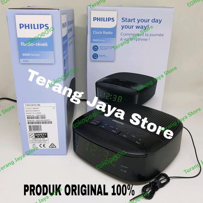 ivfo- Radio Philips Tar3205 Jam Radio Digital Philips Tar3205 Radio Clock