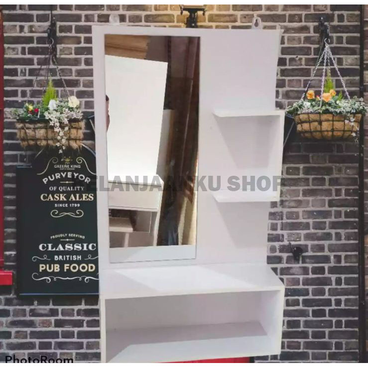 Meja Rias Gantung Kaca Mini Minimalis