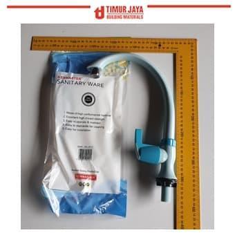 whss- Kenmaster Tanam Kf01 Keran Kran Meja Dapur Angsa Plastik Cuci Onda