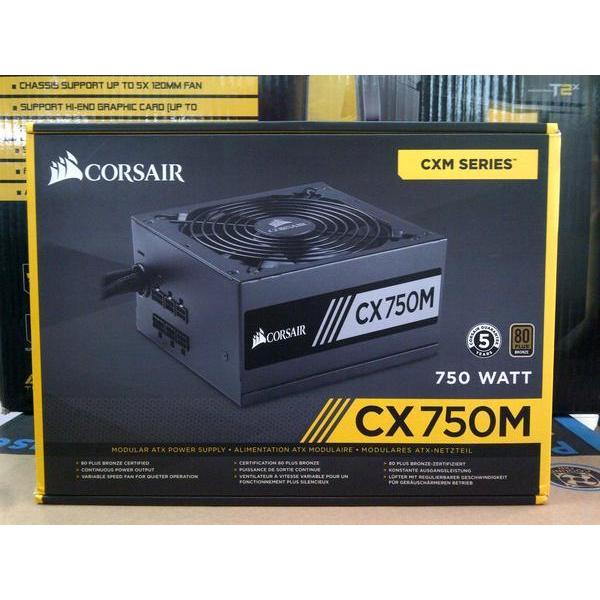 Corsair CX750M power supply 80 plus bronze