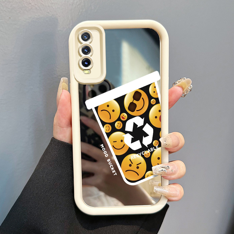 Casing Hp VIVO Y20 Y20s Y20i Y20T Y12s Y12a Y30G Y11s Case HP Casing pola Cangkir tas emosi Kartun K