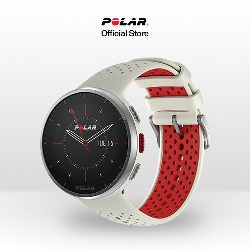 Polar Pacer Pro - Jam Tangan GPS dengan Pelacakan Olahraga dan Kesehatan, Layar 1.2 Inci, Grey-Black/Champagne Gold