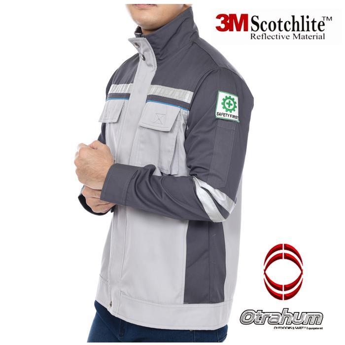 Baju Semi Jaket Wearpack Safety Seragam Kerja Proyek Teknisi Otrahum