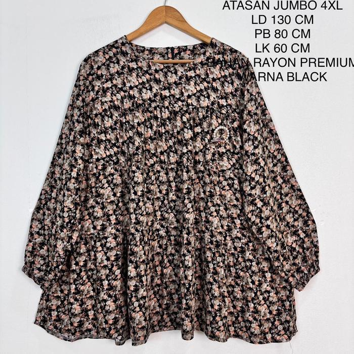 Atasan Jumbo Ld 130 Cm Motif Bunga Kekinian - Zahra Top