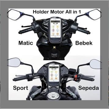 TAS HOLDER COVER HP SEPEDA MOTOR MATIC MIO BEAT COVER ANTI AIR AC03
