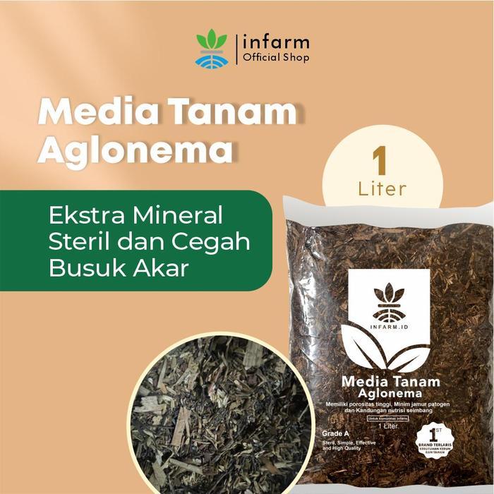 [Banting Harga] INFARM - Media Tanam Aglonema 1L untuk Tanaman Hias tanah subur siap pakai media