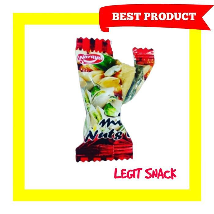 s75p- Ting Ting Kacang Almond Pistachio Mede Teng Teng Nut Crispy Candy 20Pc