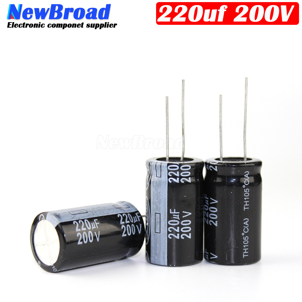 10PCS Original aluminum electrolytic capacitor 220UF 160V 200V 250V multi specification 220UF