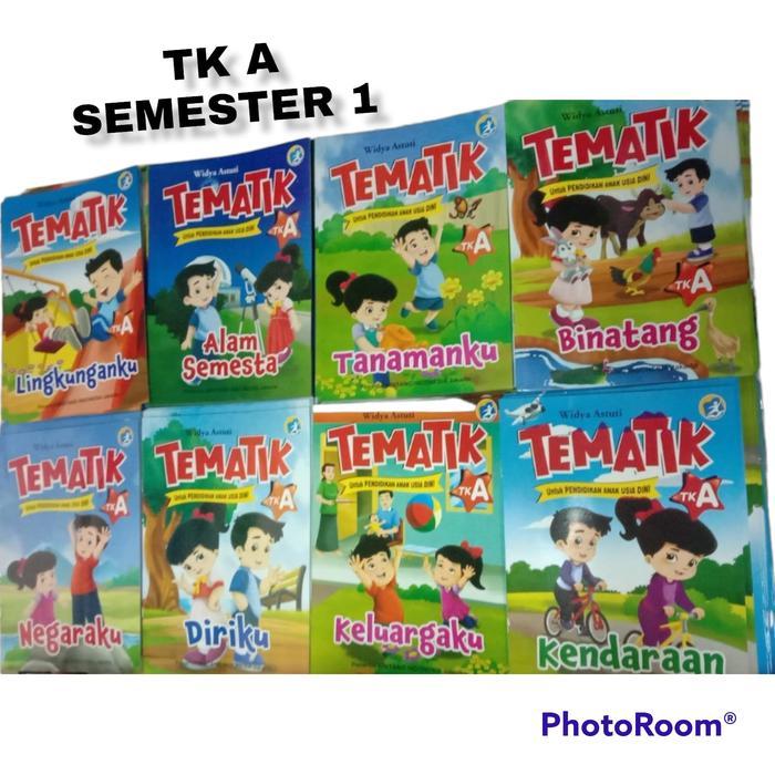 [Voucher] Paket isi 8 Buku Tematik TK A Kurikulum 2013 Bintang Indonesia - TBS