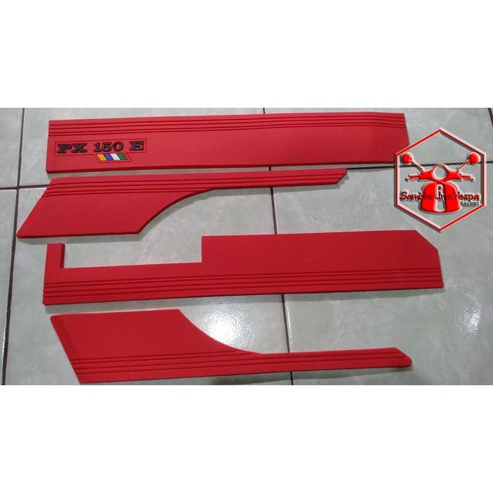 Karet Body Bodi Trim Vespa Px Series Excel PX PS Exlusive warna Merah