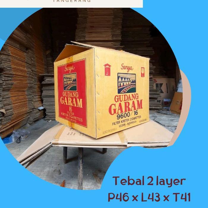 Kardus Pindahan Bekas Rokok Surya 16 P46 x L43 x T40cm (HANYA MENJUAL KARDUS BUKAN ISINYA)