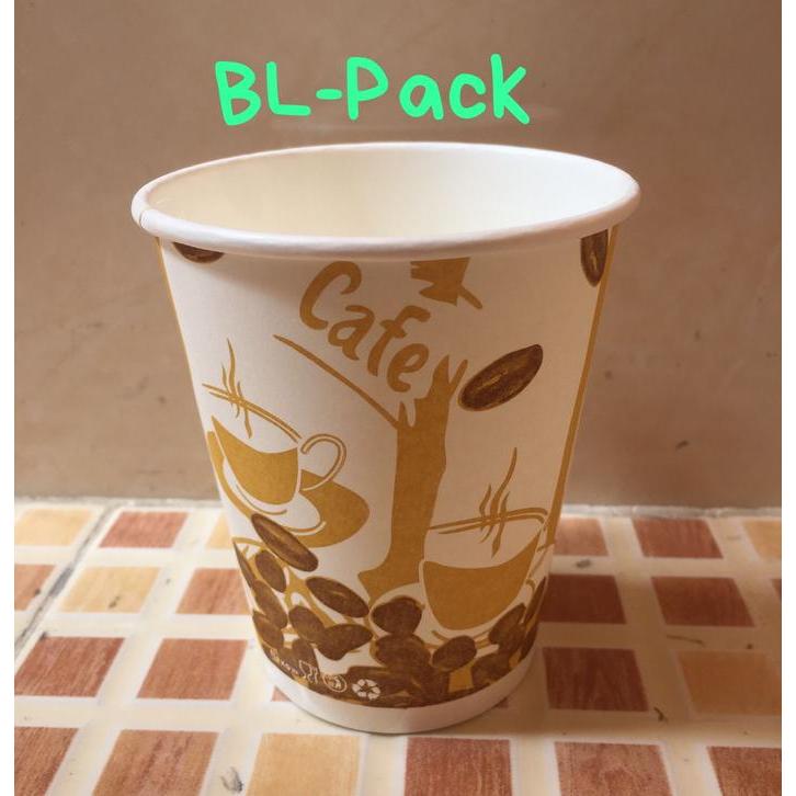 paper hot cup 12 oz motif Cangkir Minimalis