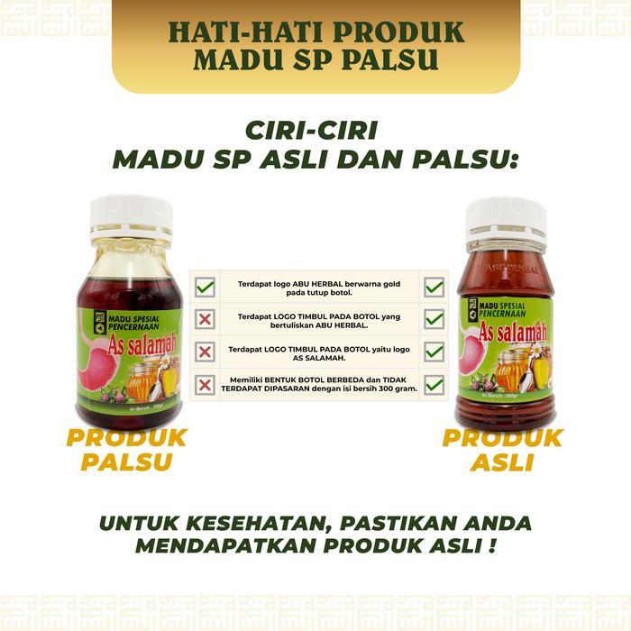 ish8- As Salamah - Madu Herbal Spesial Pencernaan 300 Gram Madu Maag Gerd Dan Asam Lambung