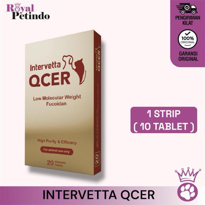 Intervetta QCER Obat Kanker / Tumor untuk Kucing Anjing PER STRIP