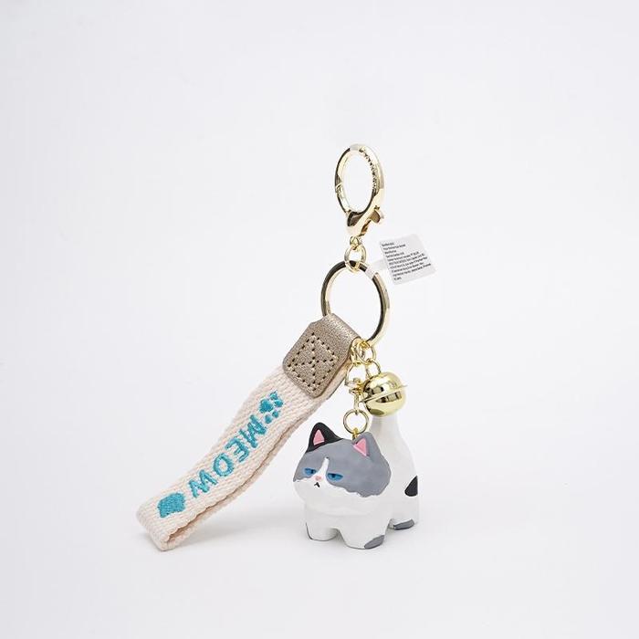 rsob- Ohsome Baimao Gantungan Kunci Keychain Kucing - Aksesoris Tas Dan Gantungan Kunci Lucu