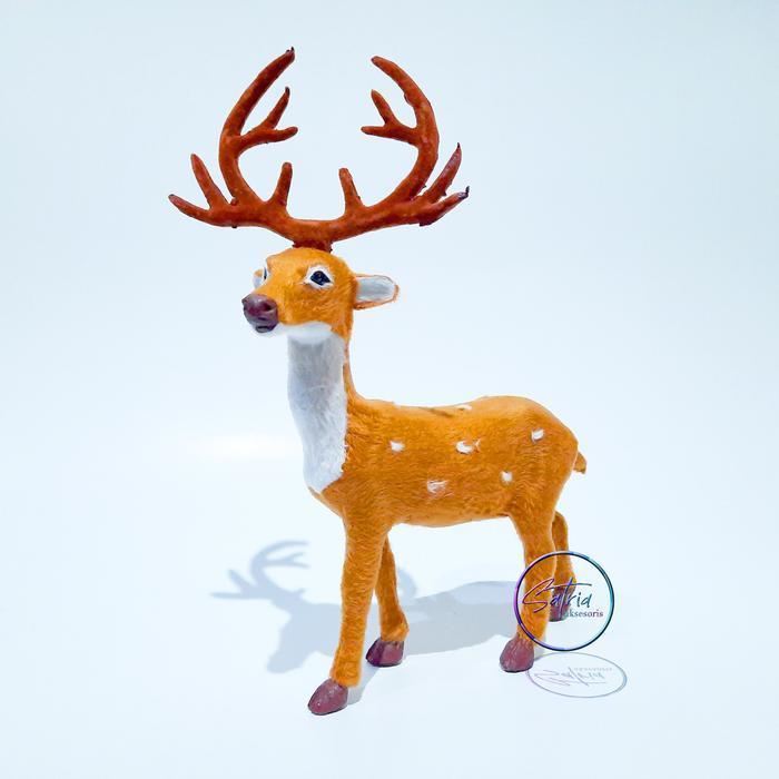 +++++] Ornamen Natal Boneka Rusa Natal Pajangan Natal Rusa 30Cm