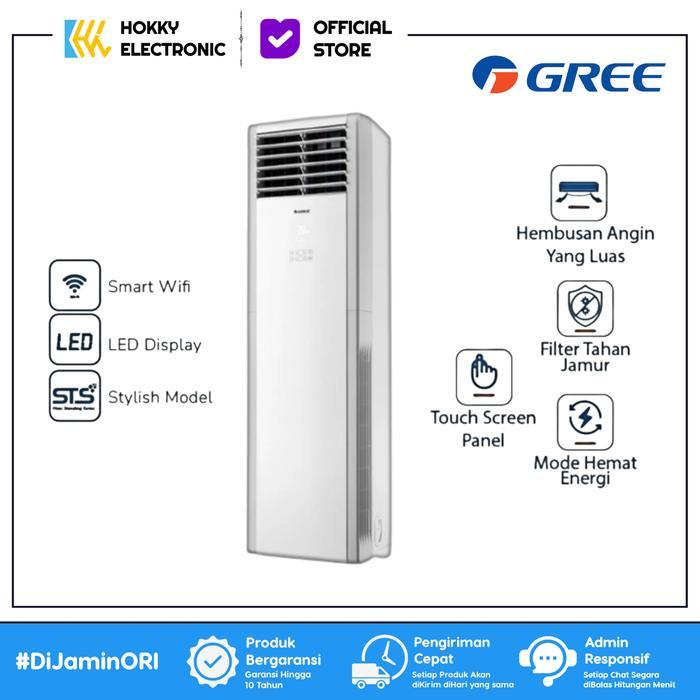 AC FLOOR STANDING GREE 5 PK GVC-48STS STS SERIES NON INVERTER 3 PHASE