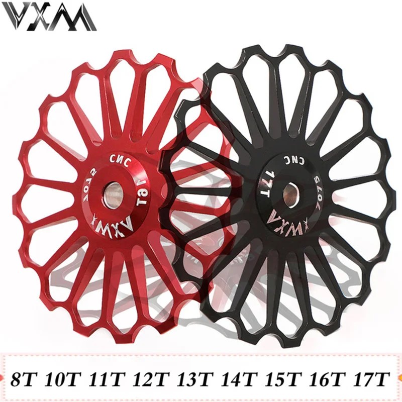 Vxm Mtb Road Ceramic Pulley Alloy Rear Derailleur 8T/10T/11T/12/13T/14T/15T/16T/17T Guide Ceramic