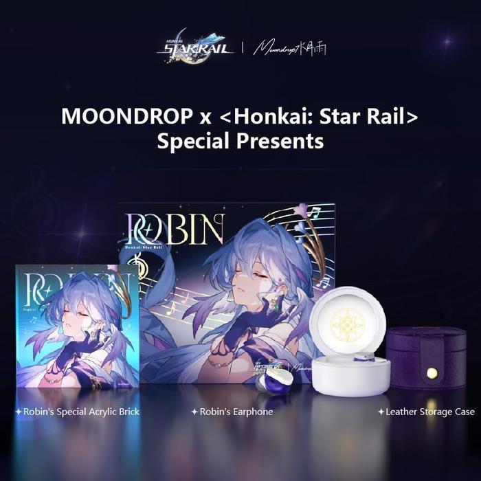 adra- Moondrop X Honkai Star Rail Robin True Wireless Tws Stereo Earphones