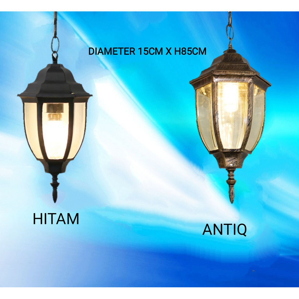 Lampu gantung teras klasik outdoor 21018