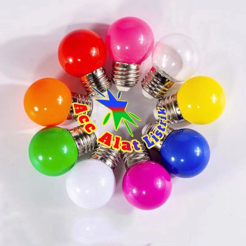 Bohlam LED 3 Watt Warna / Lampu LED Warna Warni
