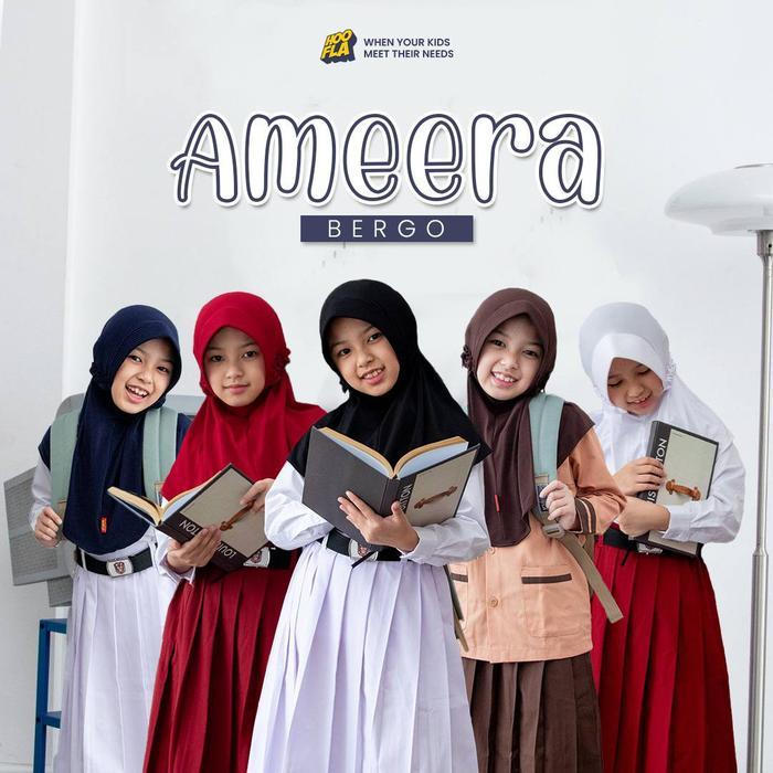 BERGO AMEERA KERUDUNG ANAK SEKOLAH HIJAB ANAK USIA 3-12 TAHUN