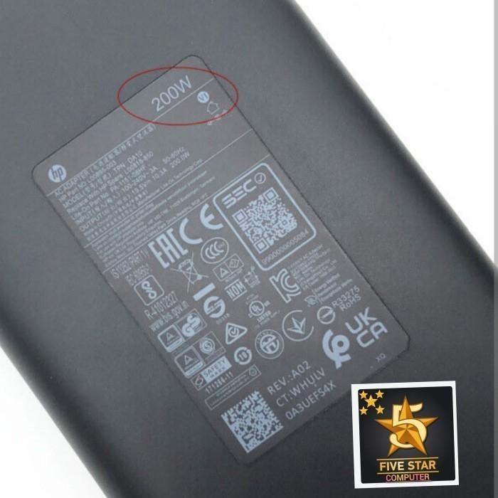 Terlaris Adaptor Charger Hp Victus 15-Fa0008Tx 15-Fa0011Tx 15-Fb0012Ax 200W Terlariss 
