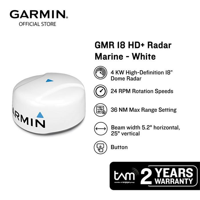 Garmin Gmr 18 Hd+ Radar Marine - White