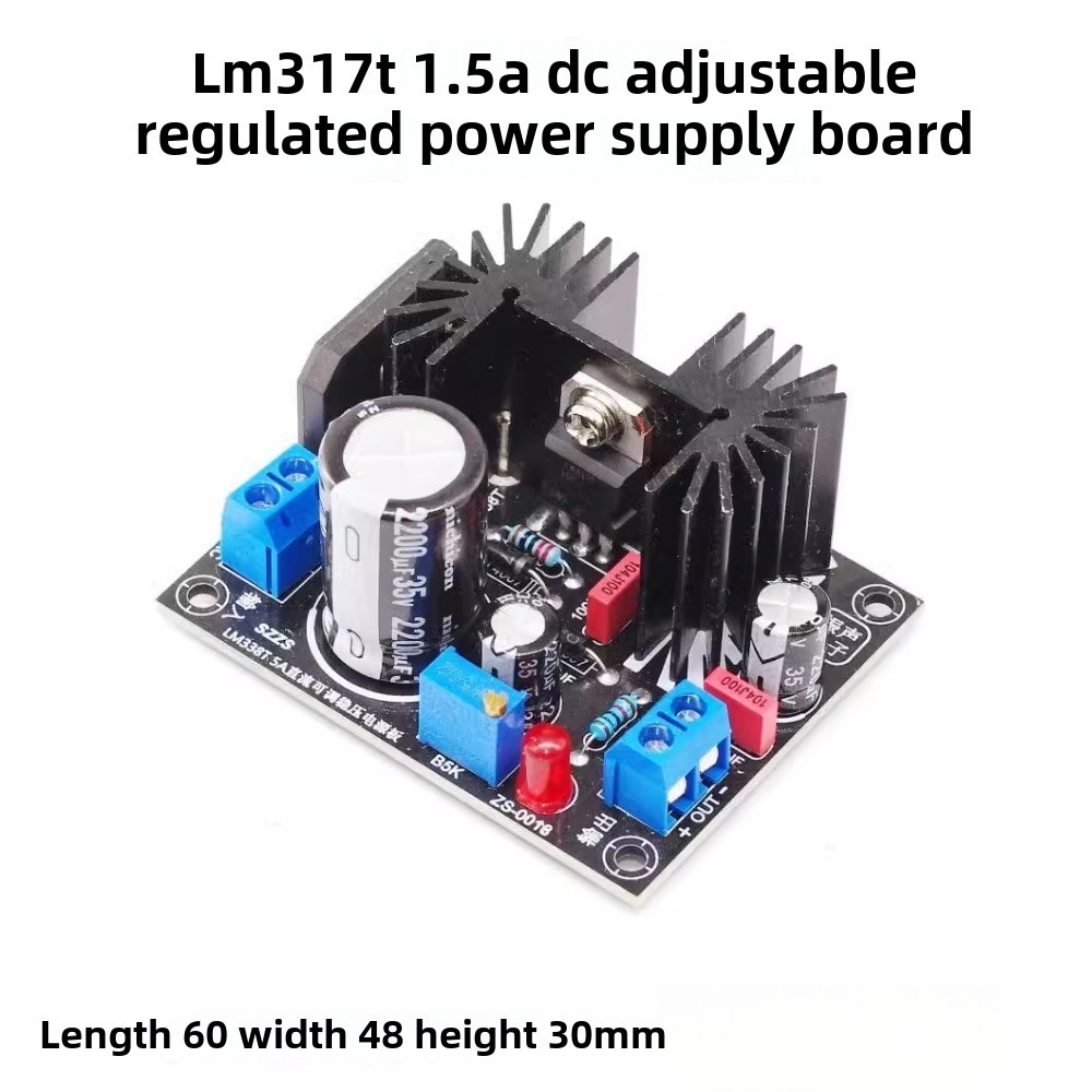 Dc Adjustable Voltage Regulator Power Board Lm317 Lm338T Lt1083Cp 5A 7A Filament Linear Voltage