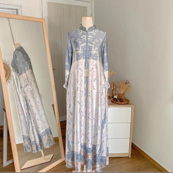 GAMIS DRESS SILKY PREMIUM MOTIF SERAGAM PENGAJIAN NIKAH TAKLIM