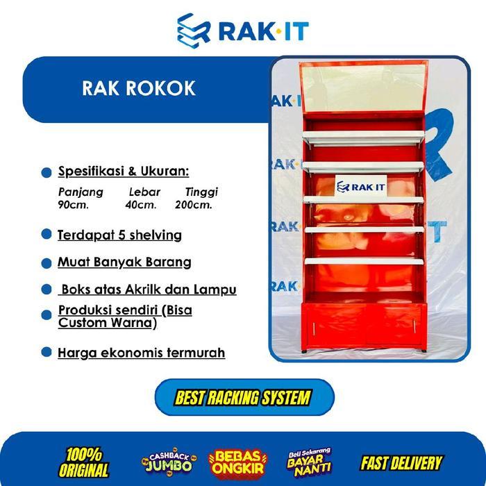 Rak Minimarket(Backwall, Rak Kosmetik) - Backwall & Extra Packing Kayu