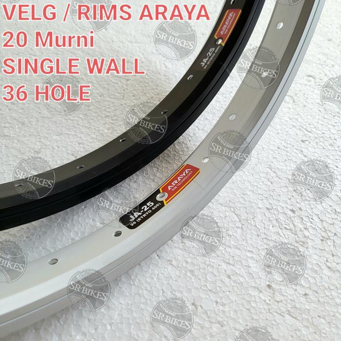 VELG RIMS 20 MURNI (ETRTO 406) SEPEDA BMX MINION LIPAT. ARAYA JA-25