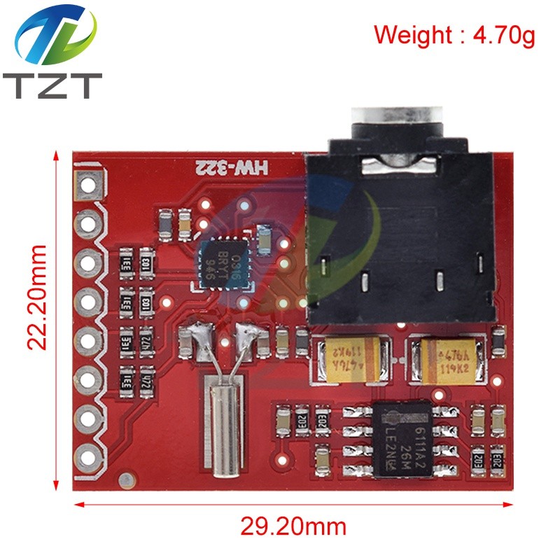TZT  Si4703 RDS FM Radio Tuner Evaluation Breakout Module For Arduino AVR PIC ARM Radio Data Service