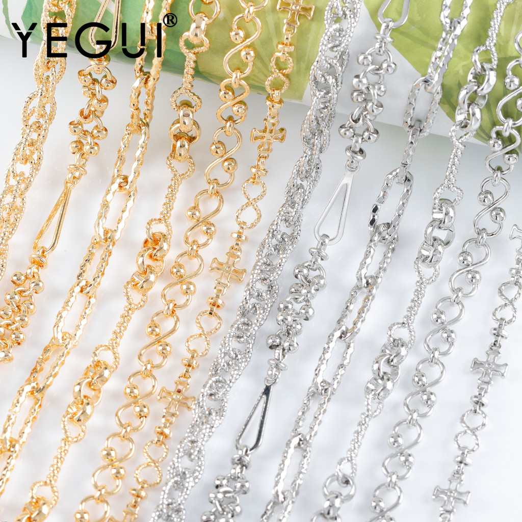 YEGUI C251,diy chain,18k gold plated,copper,rhodium plated,jewelry finding,charms,diy bracelet