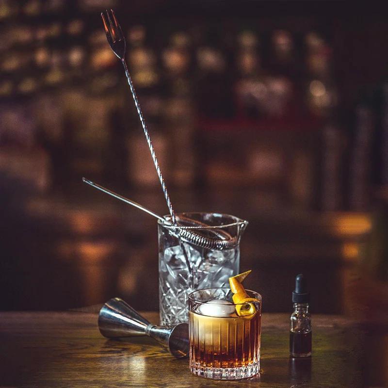 Long Bar Spoon Ulir With Fork Stirrer 40.5CM Stainless Awet Kuat Tebal Tahan Panas Sendok Panjang + 