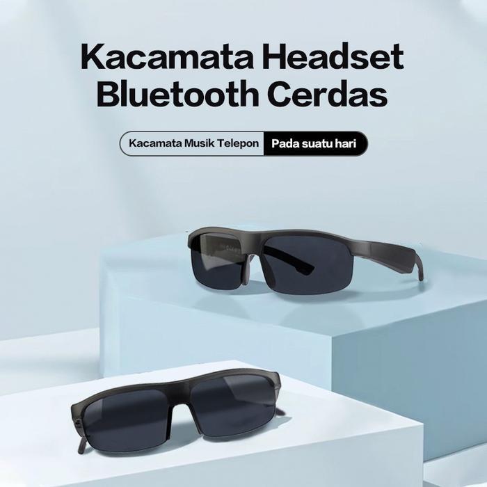 ORIGINAL Cermin Kacamata Bluetooth Kacamata Matahari 5.0 Panggil Musik Kacamata Bluetooth Kacamata