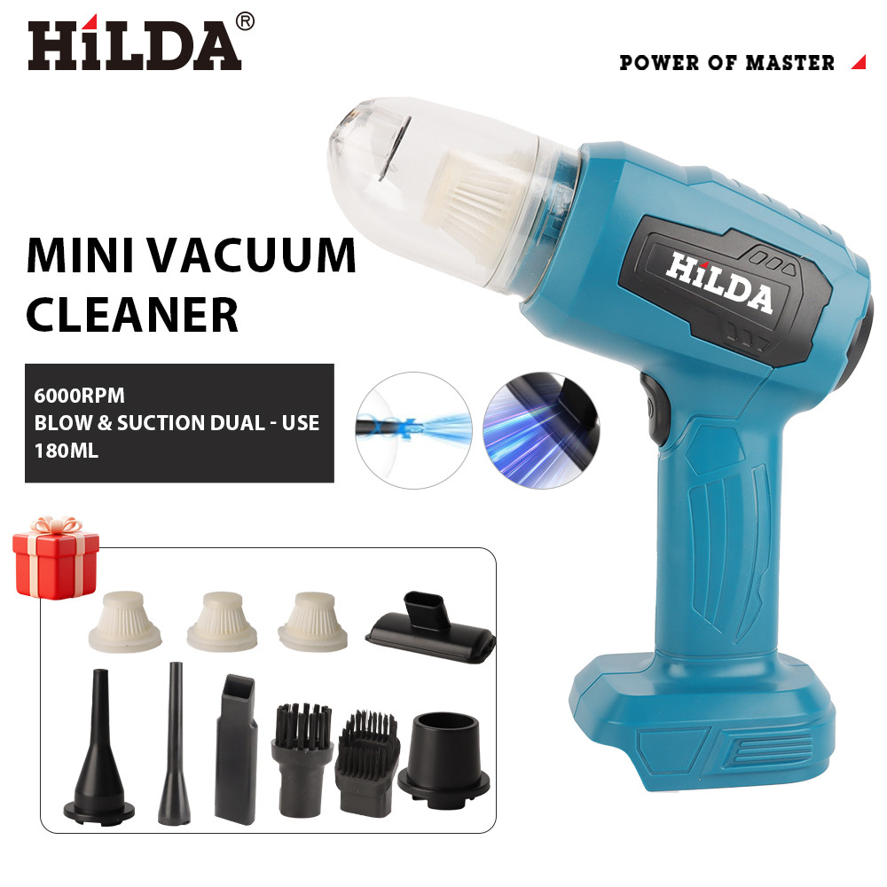 Hilda Mini Vacuum Cleaner Portable Handheld Duster Electric Air Blower Multifunction Electric Vacuum