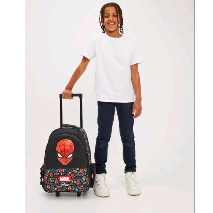 Smiggle Black Spiderman Trolly/ Tas Koper Spiderman Smiggle/Kado/Ori