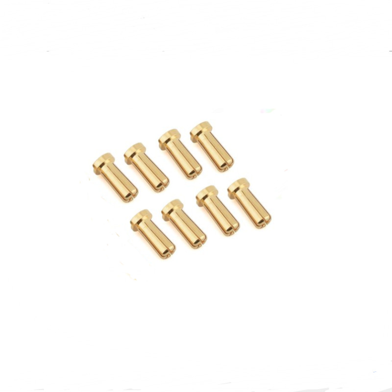 5/10/20 Pcs Gold Plated 5.0Mm 14Mm Banana Plug Bullet Low Profile Male Female Connector For Rc Lipo