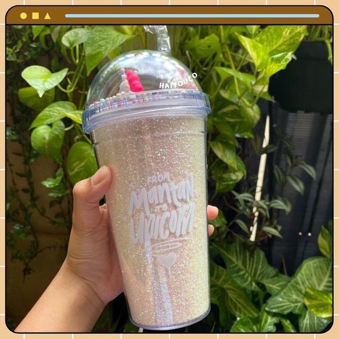 Tumbler Kopi Kenangan From Mantan to Unicorn / Tumbler Kopi Kenangan Unicorn 400ml / Botol Minum